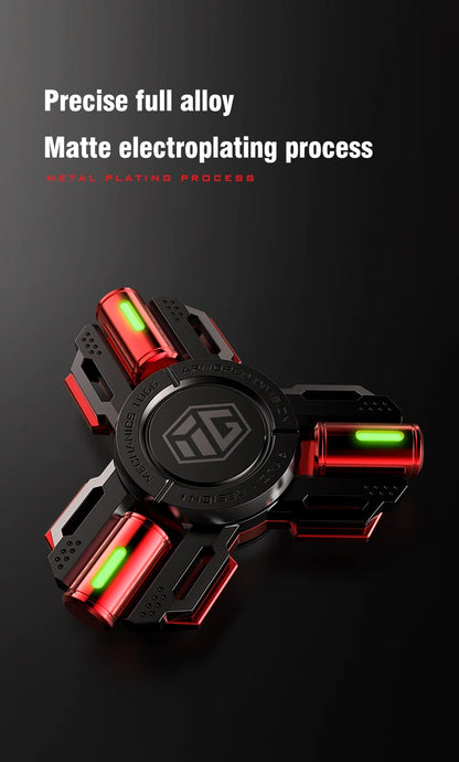 Glow Fidget Spinner Alloy EDC Long Spin Stress Relief