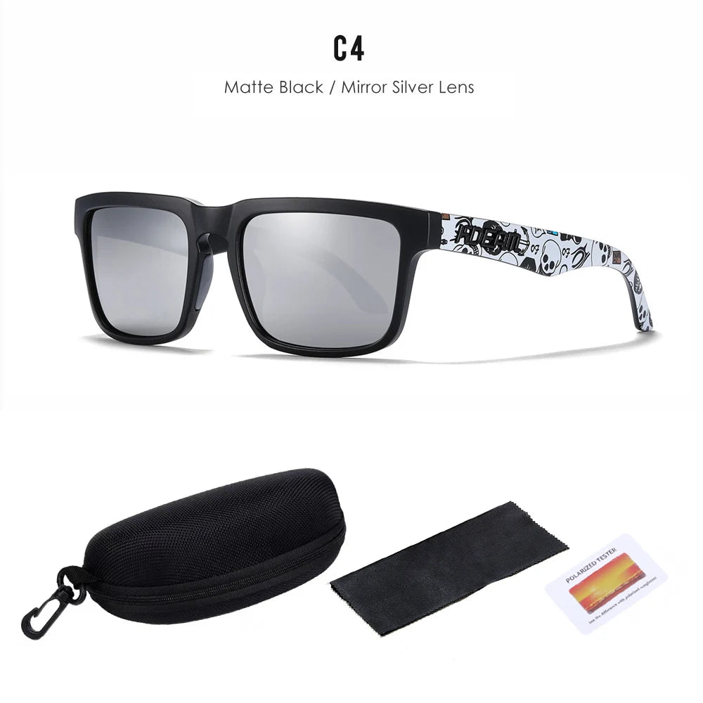 Lunettes de soleil polarisées unisexes pour l'extérieur tendance été 2026 Verres miroir légères Protection UV Idée cadeau