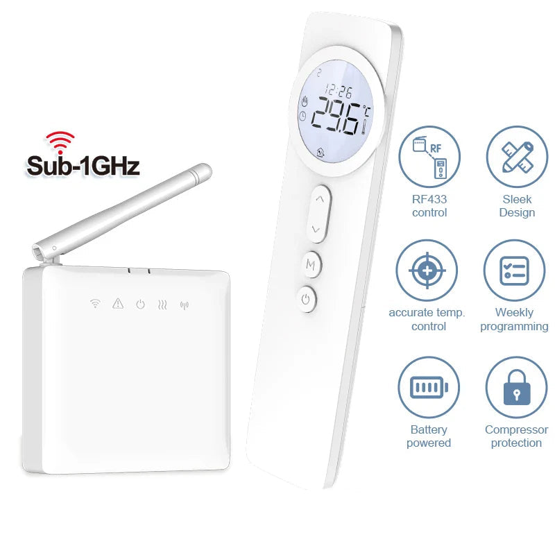 Slimme thermostaat WiFi RF433 - Temperatuurregelaar voor gasketels en vloerverwarming, energiebesparing herfst 2025