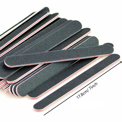 Nail Files 5 Piece Emery Board Set Back to School 2026 Sandpaper Nail File Kit DIY Manicure