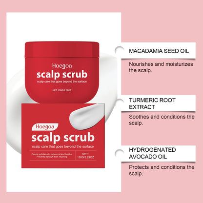 Scalp Scrub Exfoliating Shampoo Anti-Dandruff Deep Cleansing Nourishing All Hair Types