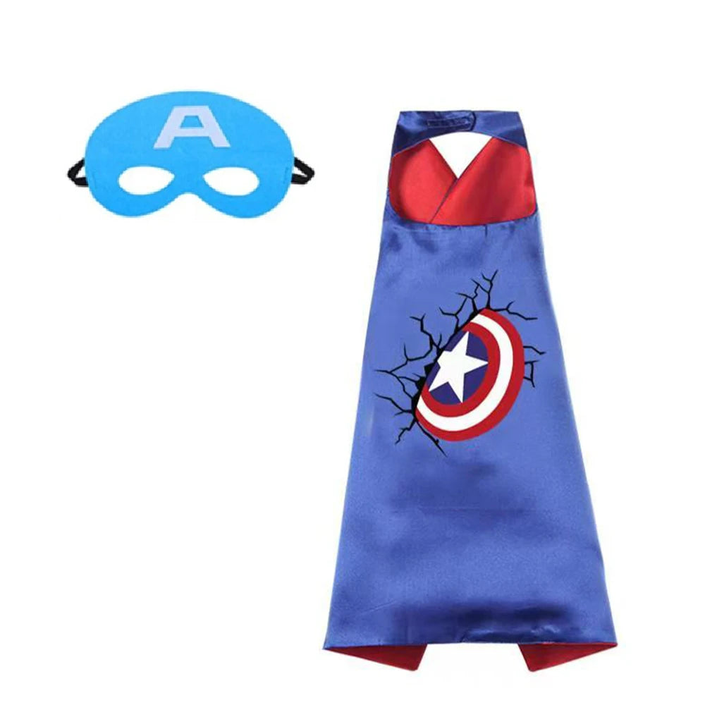 Set superheldencapes voor jongens en meisjes, verjaardagsfeest, cartoonverkleedkleding, Halloween-cosplayfeestbenodigdheden, paascadeau 2026