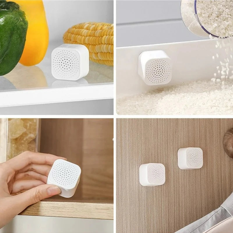 Aktivkohle Kühlschrank-Deodorantbeutel - Geruchsentfernung und Formaldehyd-Reduktion, 6/24er Pack, Frische für Zuhause
