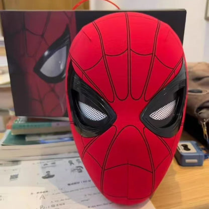 Remote-Controlled Spider-Man LED Cosplay Headgear with Glowing Red and Black Design 2026