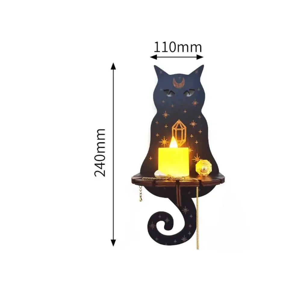 Wall Shelf Hanging Candle Shelf Whimsical Wall Decor Halloween Fall 2025 Cozy Ambient Lighting Gift Idea