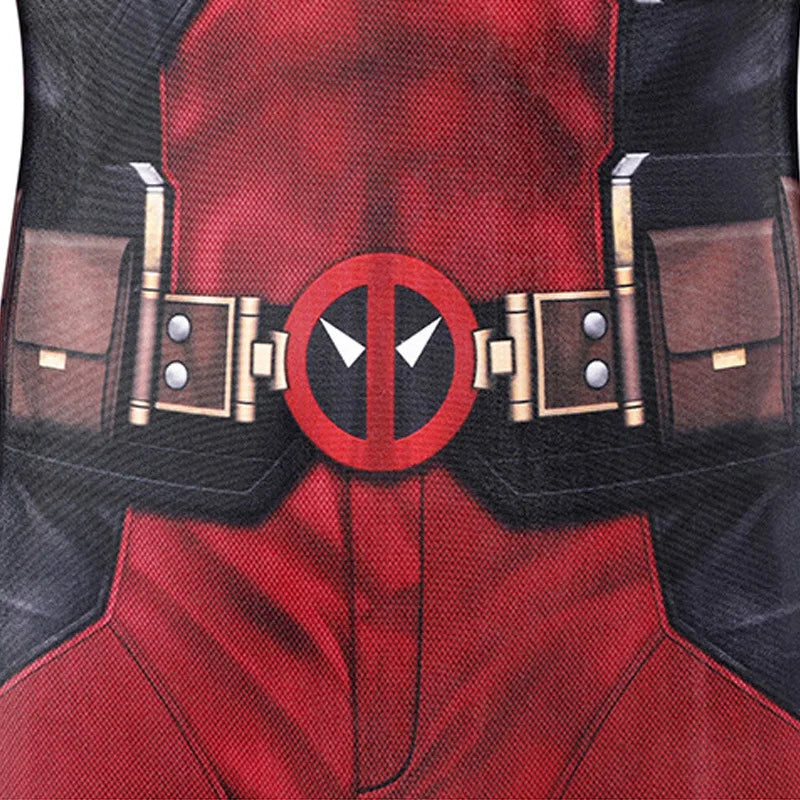 Deadpool-superhelte-cosplay-jumpsuit til børn med maske, komplet sæt til halloween og fødselsdagsgave 2026