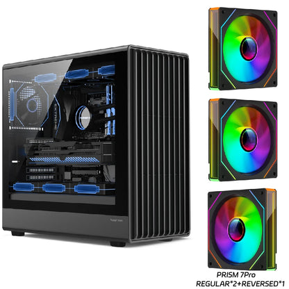Boîtier PC avec côté en verre Support ATX M ATX ITX Radiateur 360mm