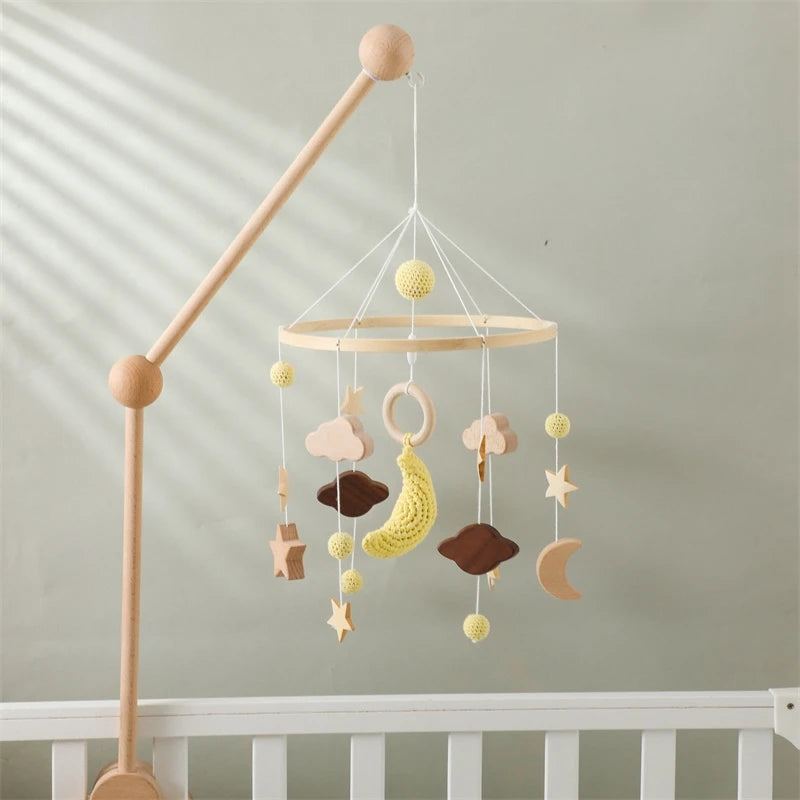 Hot Air Balloon Crib Mobile Newborn Sensory Toys Soothing