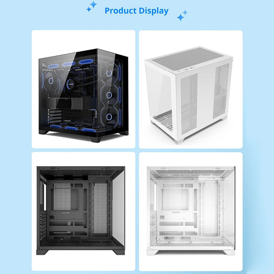 Boîtier PC Gaming Dreamland Pro ATX Double Verre Châssis 360mm