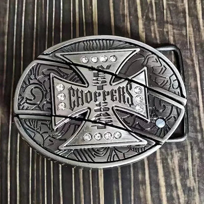 Outdoor Sports Versatile Men's Belt Buckle - Alloy, 7.6cm x 5.8cm, Durable & Stylish
