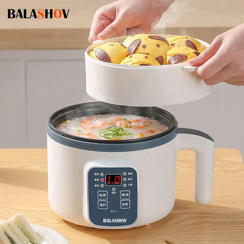 Olla Arrocera Eléctrica Inteligente Multiolla Electrodoméstico de Cocina para el Hogar Caída 2025 Olla Interior Antiadherente Temporizador Limpieza Fácil