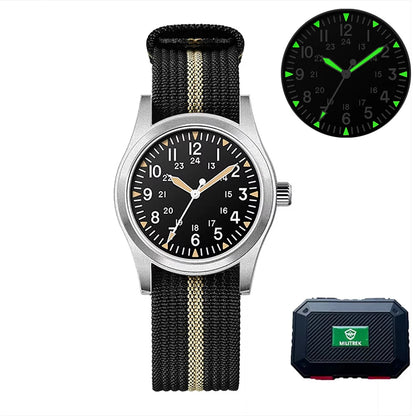 Militær Quartz Feltur 37mm Safir Efterår 2025