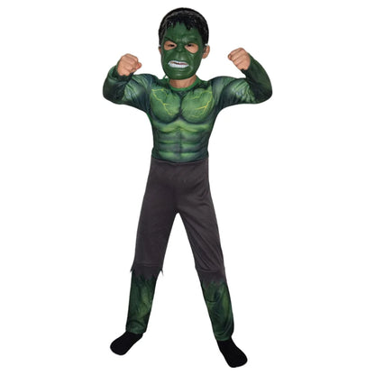 Hulk Bruce Banner-spierkostuumset voor Halloween, cosplaykostuum met handschoenen voor mannen, carnaval en feest 2026