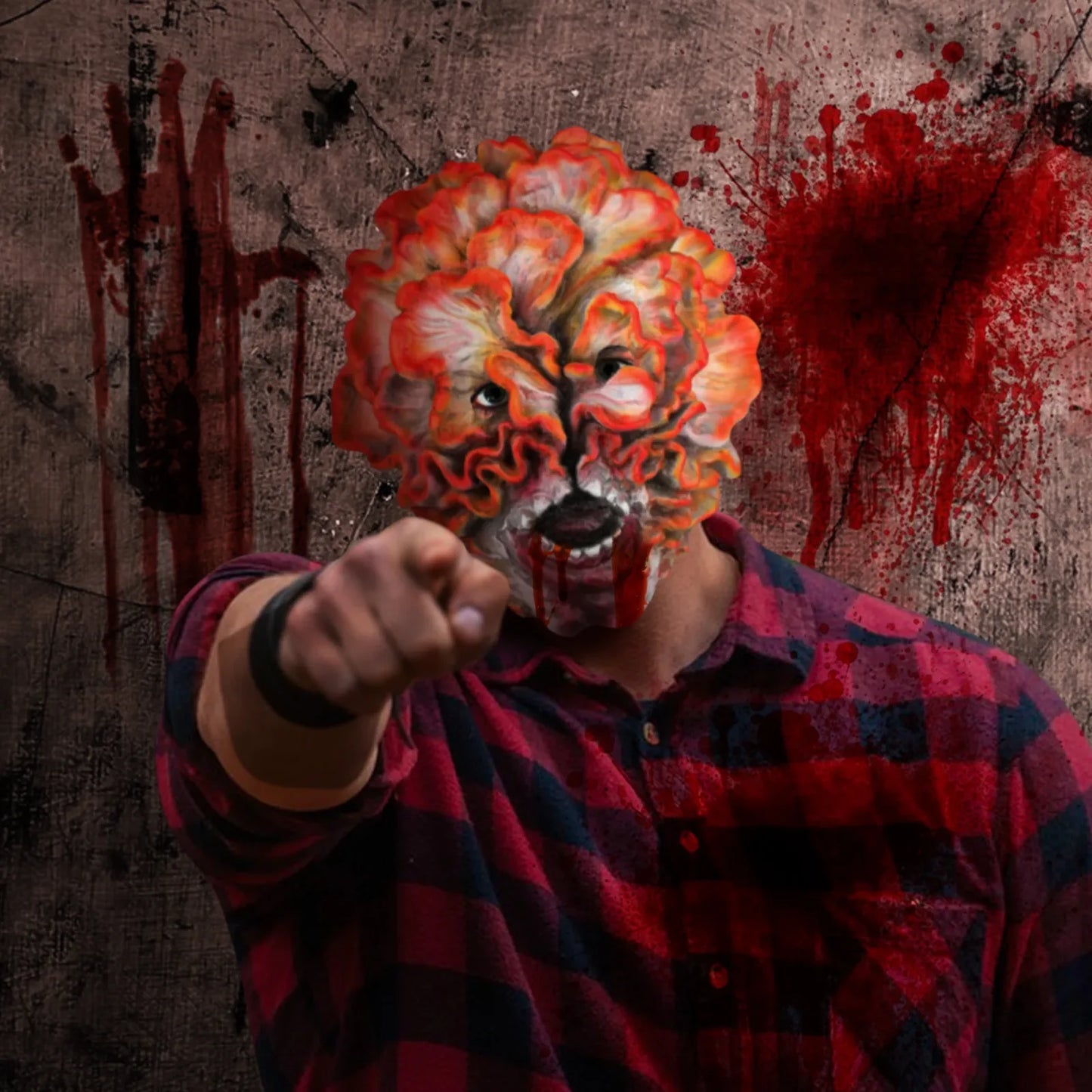 Halloween Maske Latex Clicker Cosplay Fullt Ansikt Monster 2025