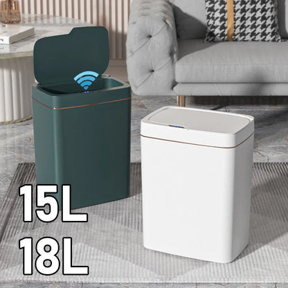 Smart Sensor Trash Can 15L 18L Touchless Quiet Waterproof