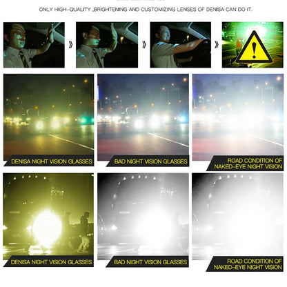 Polaroid nattseende solbriller med store firkantede fotokromatiske linser for kjøring fra dag til natt Høst 2025 trend