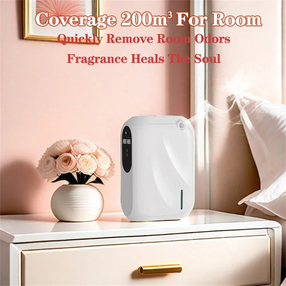 Aroma Diffuser Bluetooth App Control Wall Mount Scent Machine 200m3 Coverage Halloween 2025 Quiet Home Fragrance
