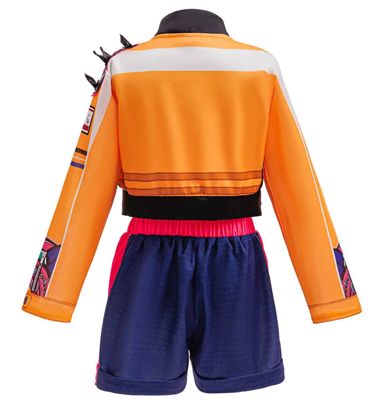 K-POP Witch Hunt Squad Lumi Anime Halloween Party Costume Set with Top Skirt and Wig for Girls 2026