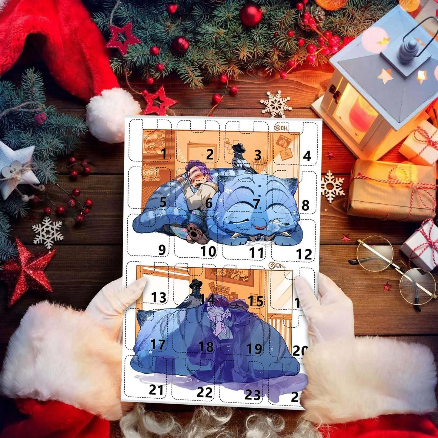 Kpop adventskalender 24 dagen demonjagers sleutelhanger cadeau