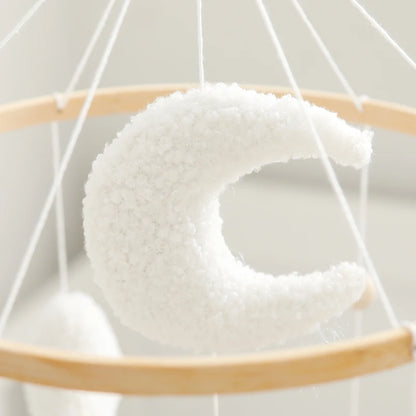 Baby Crib Mobile Wooden Nursery Newborn Sensory Toys