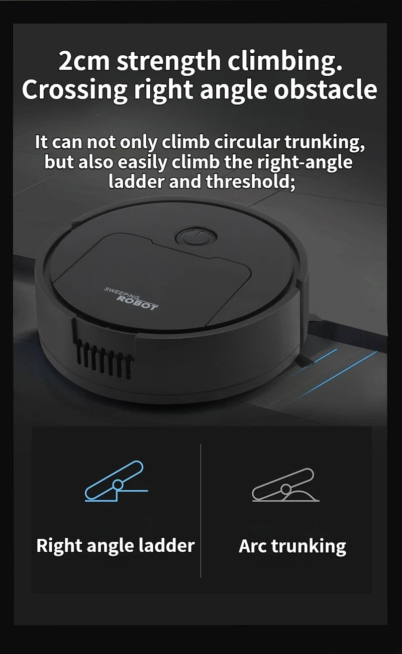 Robot spazzante a aspirazione 3 in 1 Mini spazzatrice automatica