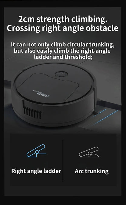 Robot spazzante a aspirazione 3 in 1 Mini spazzatrice automatica