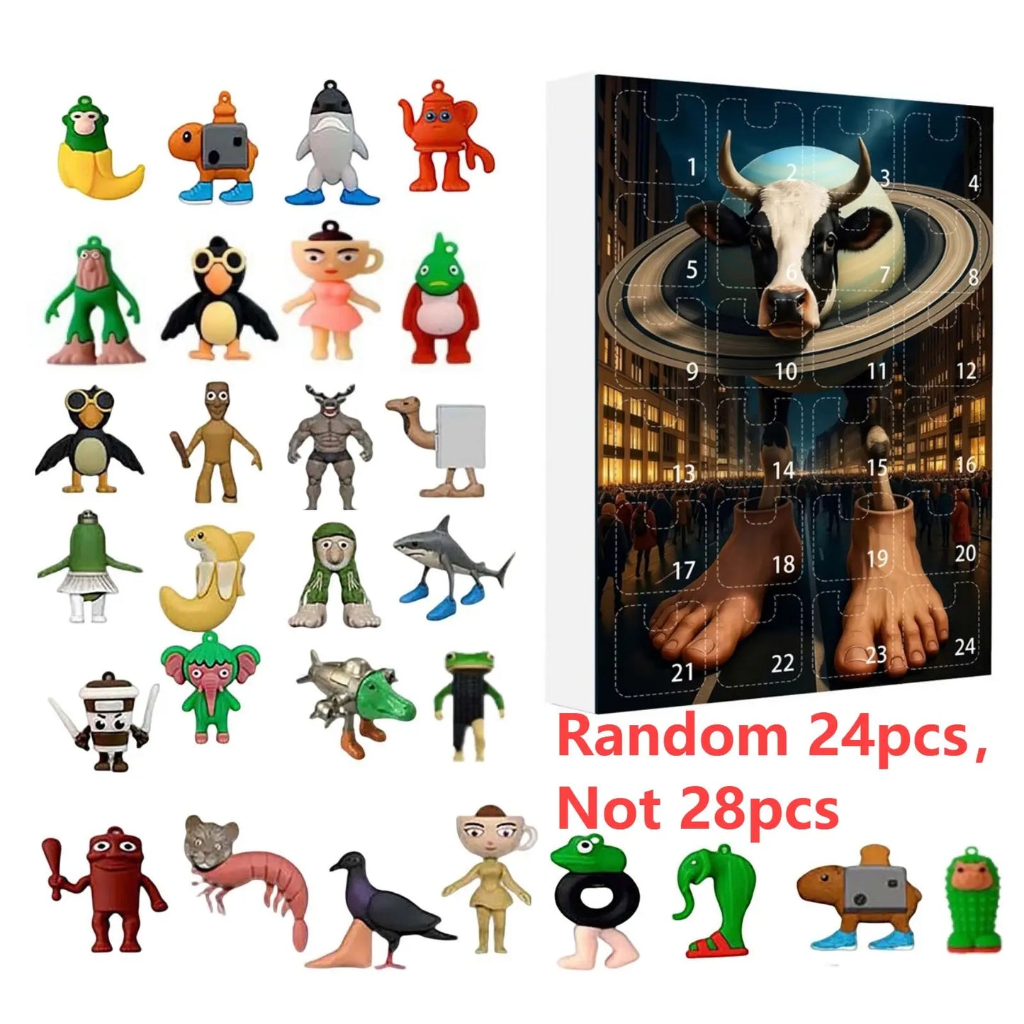 Calendario de Adviento 24 Días Recuerdo Navideño Italian Brainrot