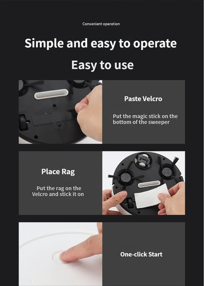 Robot spazzante a aspirazione 3 in 1 Mini spazzatrice automatica