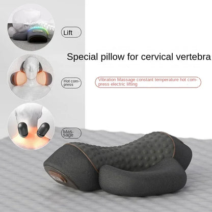 Neck Massager Pillow With Heat And Vibration - Viral Trend Cervical Therapy For Neck And Shoulder Relief, Hot Compress