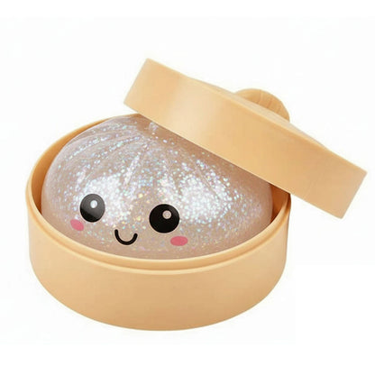 Glitter Bun Fidget Toy Kawaii Dumpling Squeeze Dough Ball Desk Toy Viral Fall 2026 Gift Stress Relief