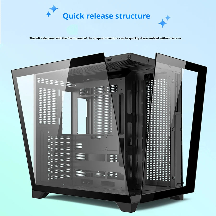 Boîtier PC Gaming Dreamland Pro ATX Double Verre Châssis 360mm