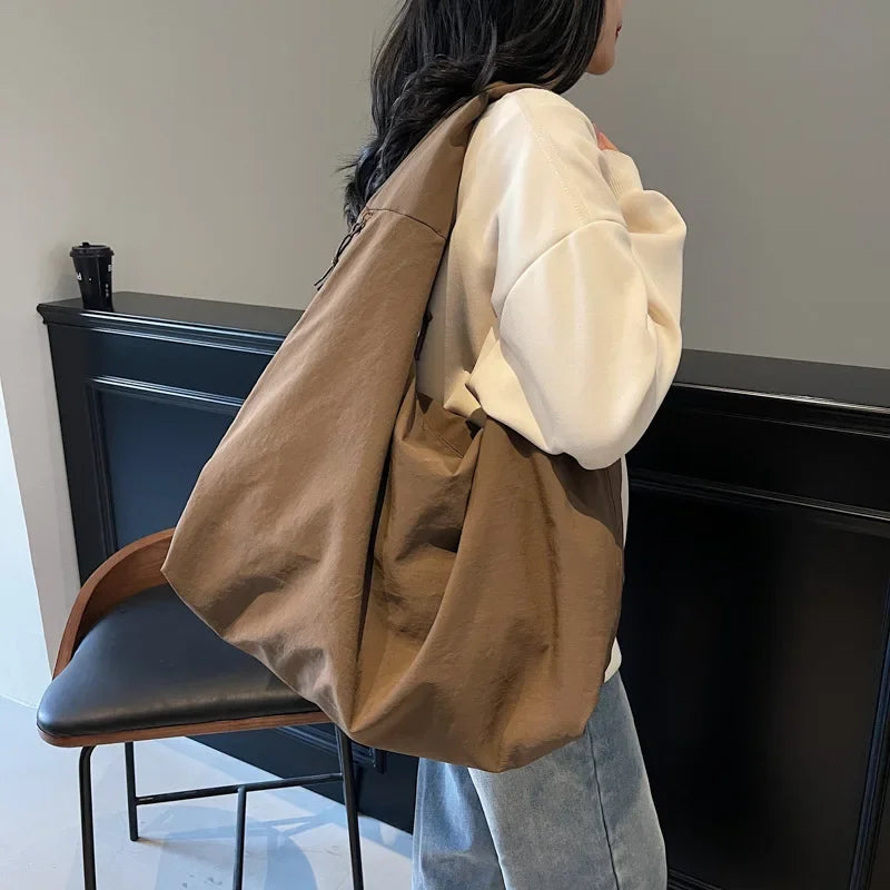 Lett Allsidig Kvinners Skulderveske - Slapp Nylon