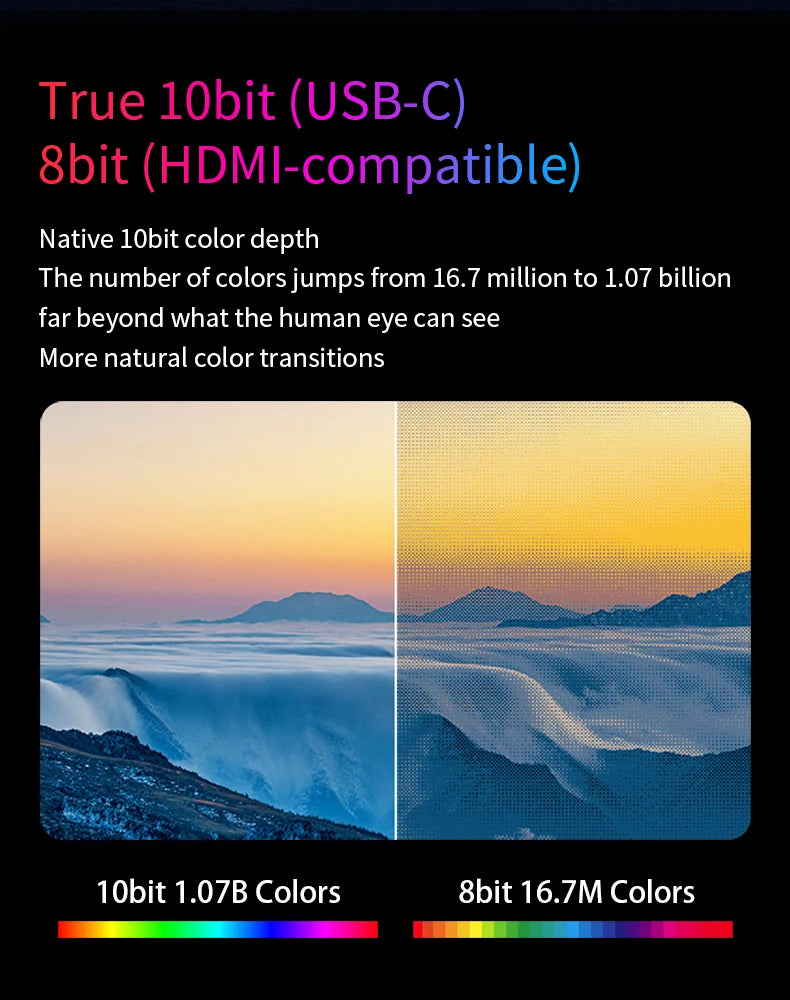 OLED 13.3 bærbar skjerm metallramme reiseskjerm