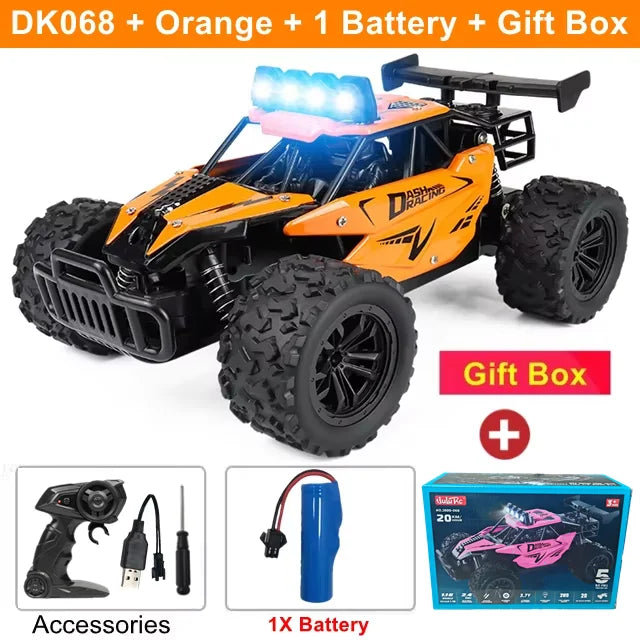 Remote Control Car Drift 1:16 Off Road Alloy Truck 2.4G Radio LED Lights High Speed Fall 2025 Gift For Kids
