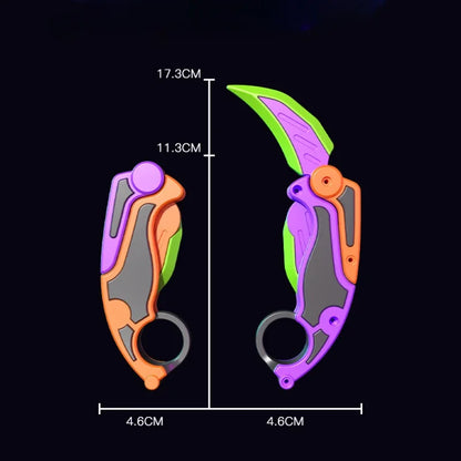 Fidget Knife Gravity Claw 3D Printed Butterfly Toys