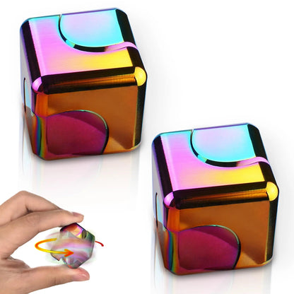 Fidget Spinner Cube Metal Desk Toy Stress Relief Gadget