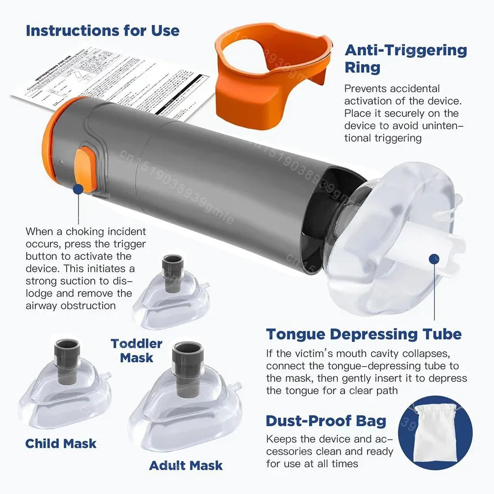 Choking Rescue Device Portable First Aid CPR Emergency Tool for Adults and Children Travel Home Safety 2026