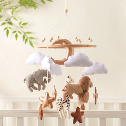 Hot Air Balloon Crib Mobile Newborn Sensory Toys Soothing