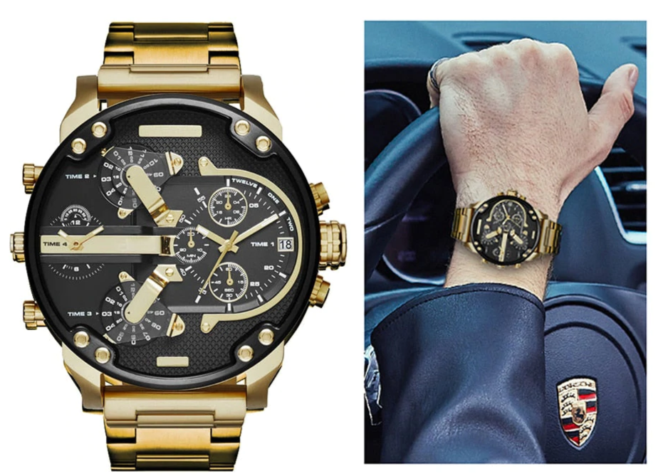 Schlanke herrenuhr – elegantes design, edelstahl, für geschäftliche anlässe 4