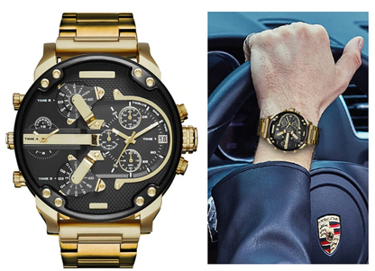 Schlanke herrenuhr – elegantes design, edelstahl, für geschäftliche anlässe 4