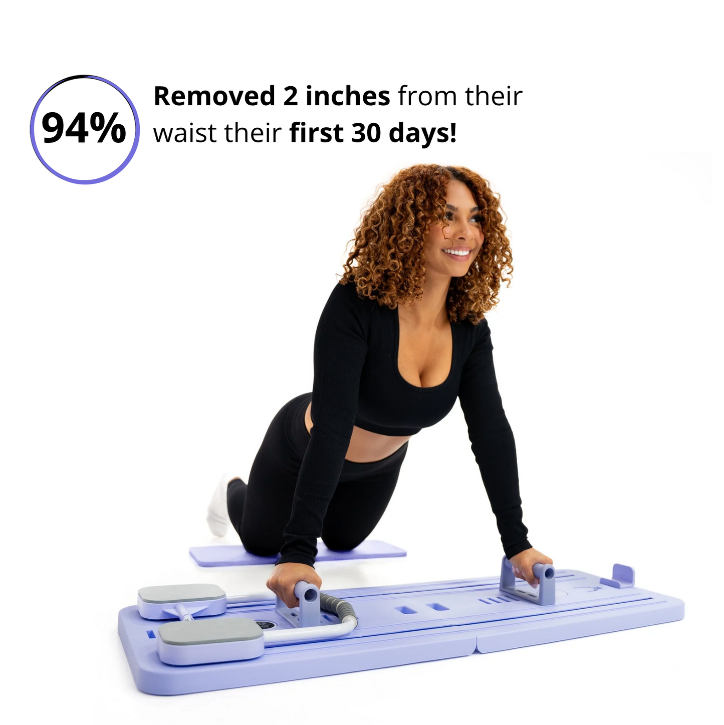 Compact Home Pilates Reformer Set with Resistance Bands & Accessories - All-in-One Fitness Solution for Core, Glutes, Arms & Shoulders