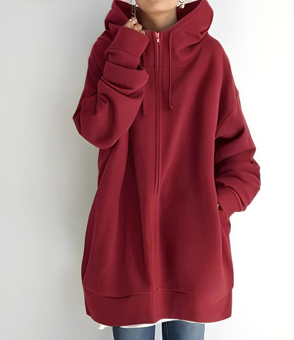 Warm Womens Fleece Hoodie - Oversized, Brushed Fleece