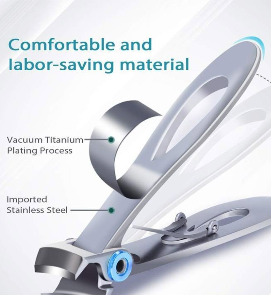 Cortauñas para uñas gruesas de acero inoxidable ergonómico