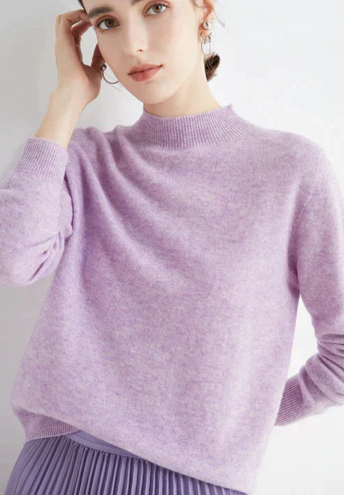 Weicher Damen-Rollkragenpullover – Boxy, Strick, für den Herbst