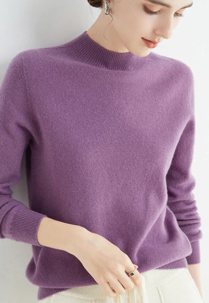 Weicher Damen-Rollkragenpullover – Boxy, Strick, für den Herbst