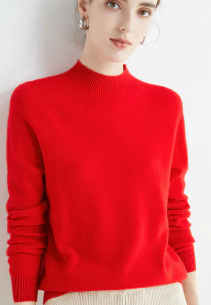Weicher Damen-Rollkragenpullover – Boxy, Strick, für den Herbst
