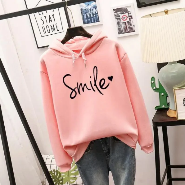 Soft Relaxed Women Hoodie - Oversized Pullover, Cotton Casual