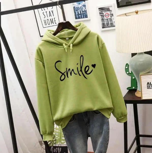 Soft Relaxed Women Hoodie - Oversized Pullover, Cotton Casual