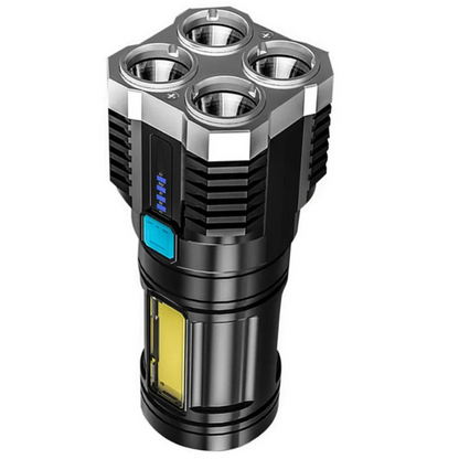 Led Mini Dykkbar Oppladbar Lommelykt - Høy Lumen Lang rekkevidde Lommelykt for Camping og Utendørsbruk