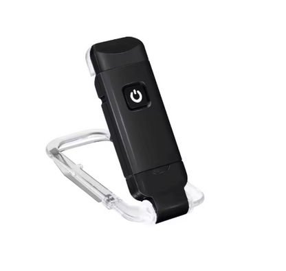 Mini LED Clip Book Light - USB Rechargeable, Brightness Adjustable Eye Protection Bookmark for Night Reading